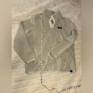 Lands’ End Oatmeal Sweater Fleece Pullover
